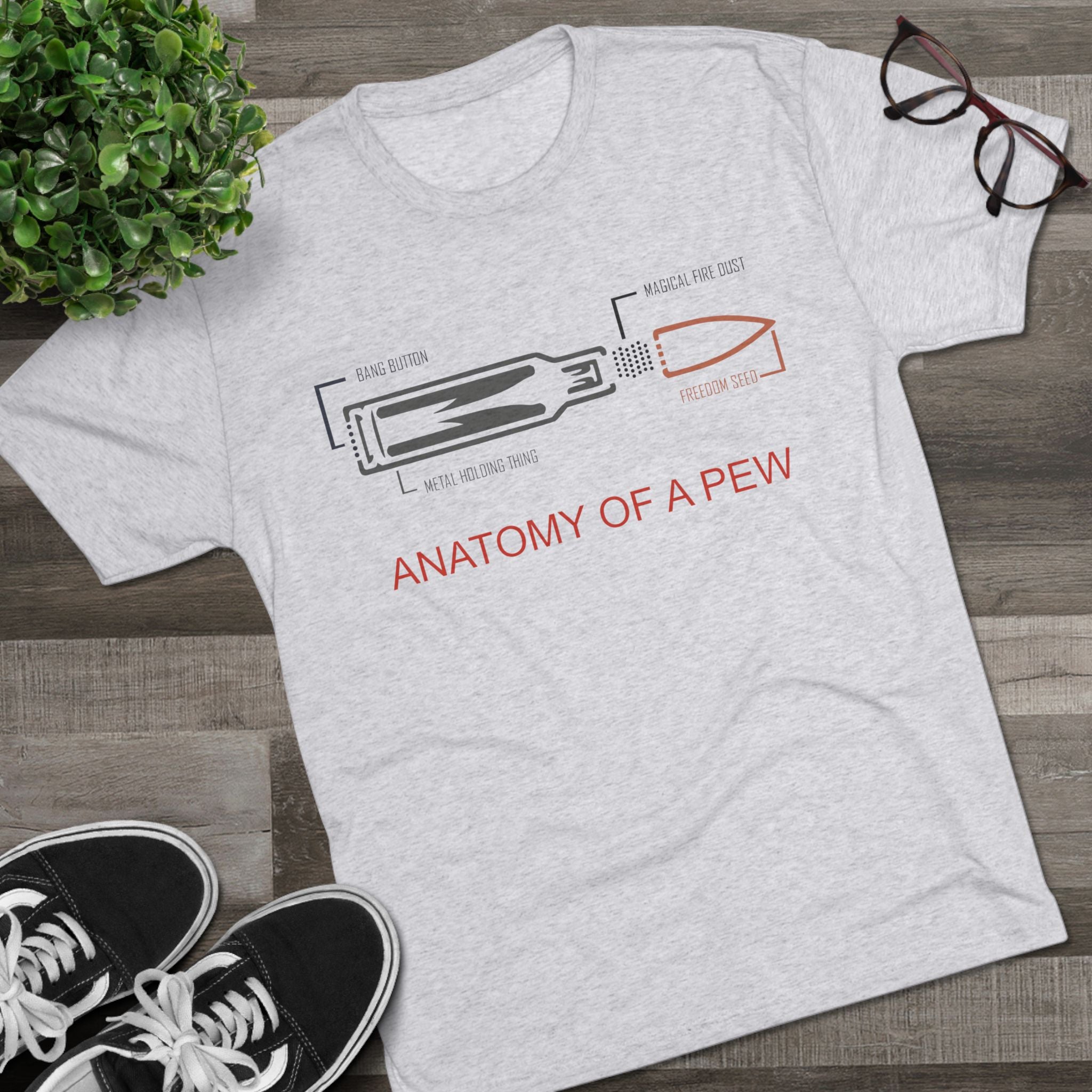 Unisex Tee - Anatomy of Pew Design