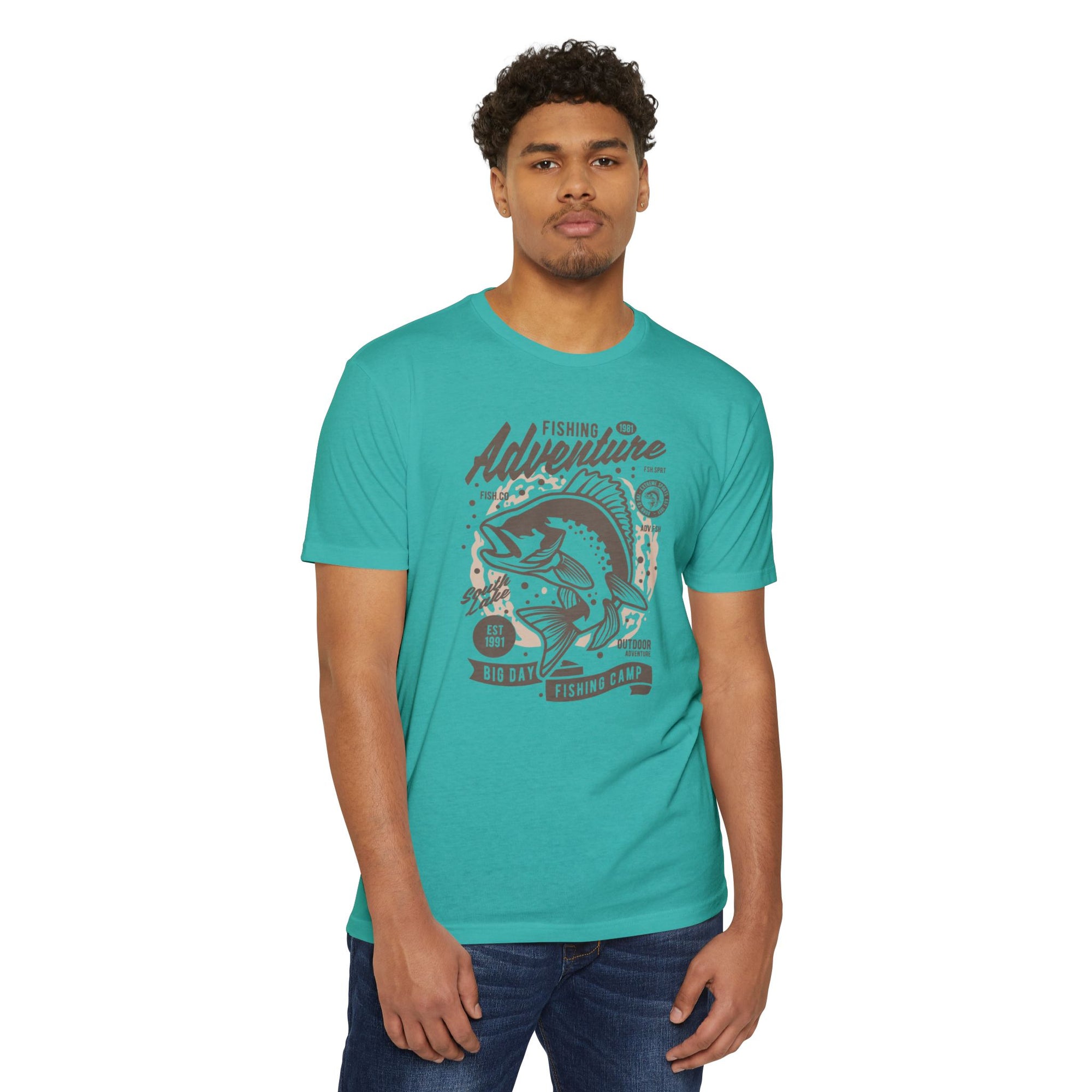 Fishing Adventure T-Shirt | Retro Fishing Tee, Outdoor Enthusiast Shirt, Father's Day Gift, Camp Apparel, Fishing Camp Style