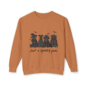 Spooky Dog Crewneck Sweatshirt, Halloween Apparel, Fall Fashion, Cozy Sweatshirt, Gift for Dog Lovers, Casual Wear