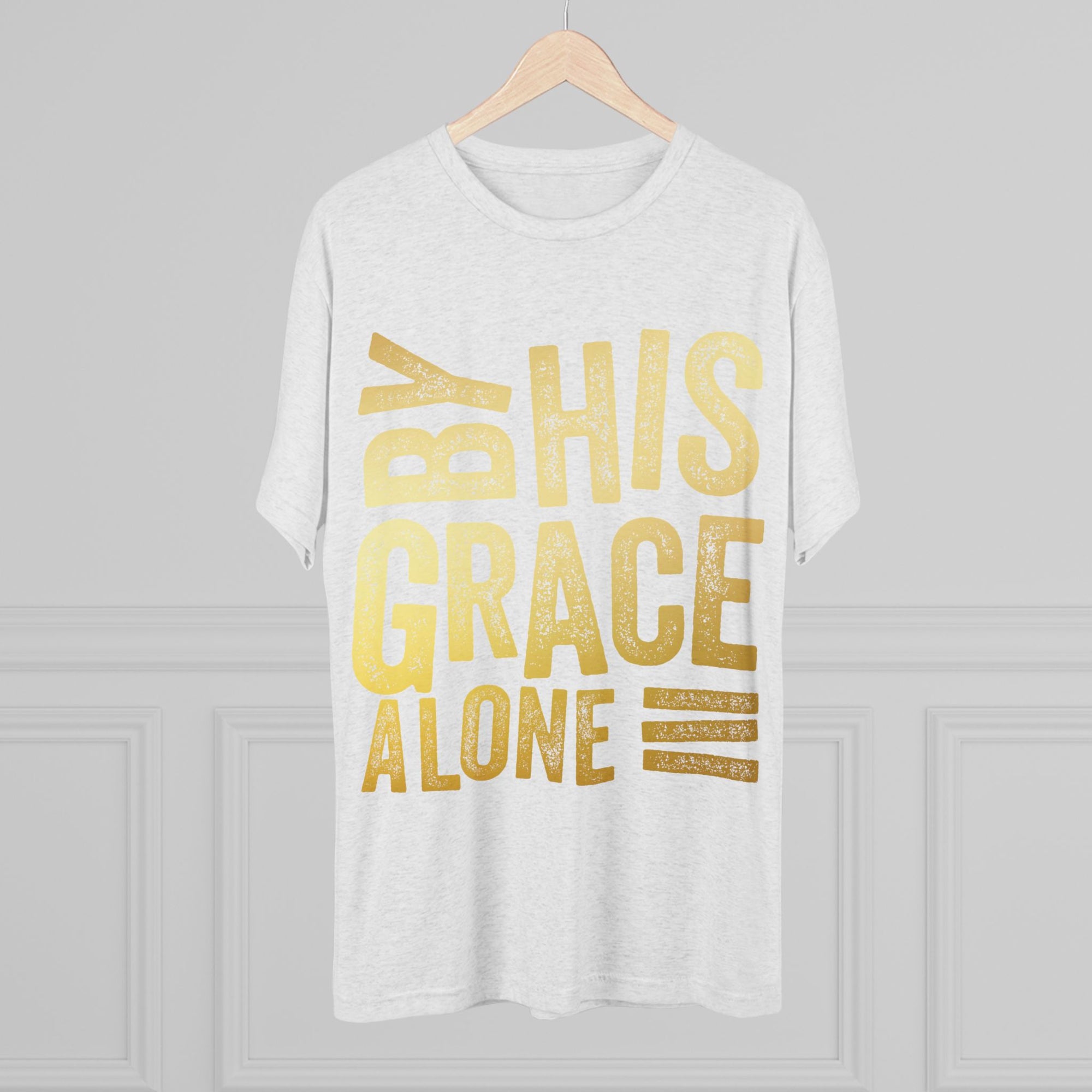 Unisex Tri-Blend Crew Tee - 'By His Grace Alone' Inspirational T-Shirt, Faith-Based Apparel, Christian Gift, Casual Everyday Wear, [...]