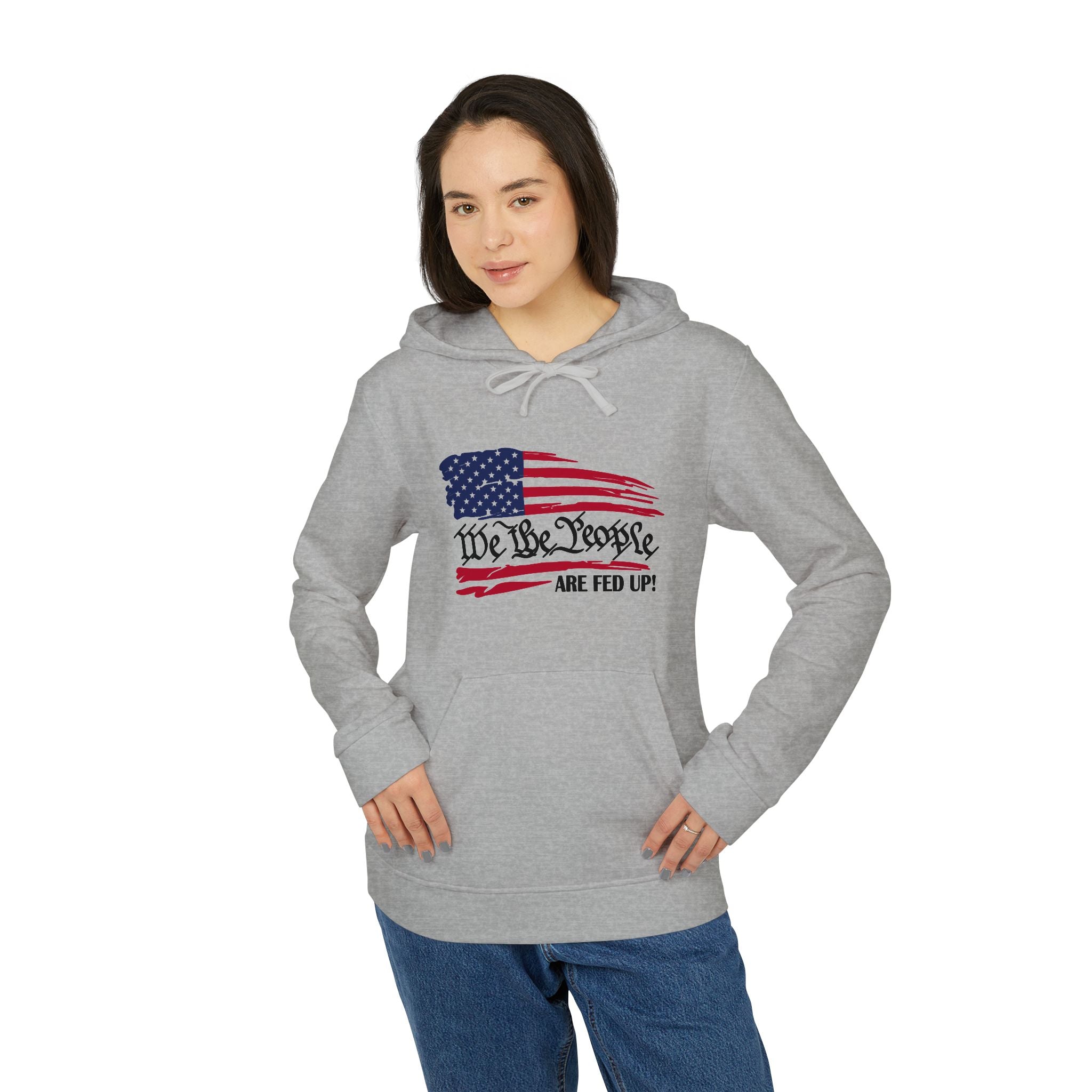 Fleece Hoodie - Bold Lines Design