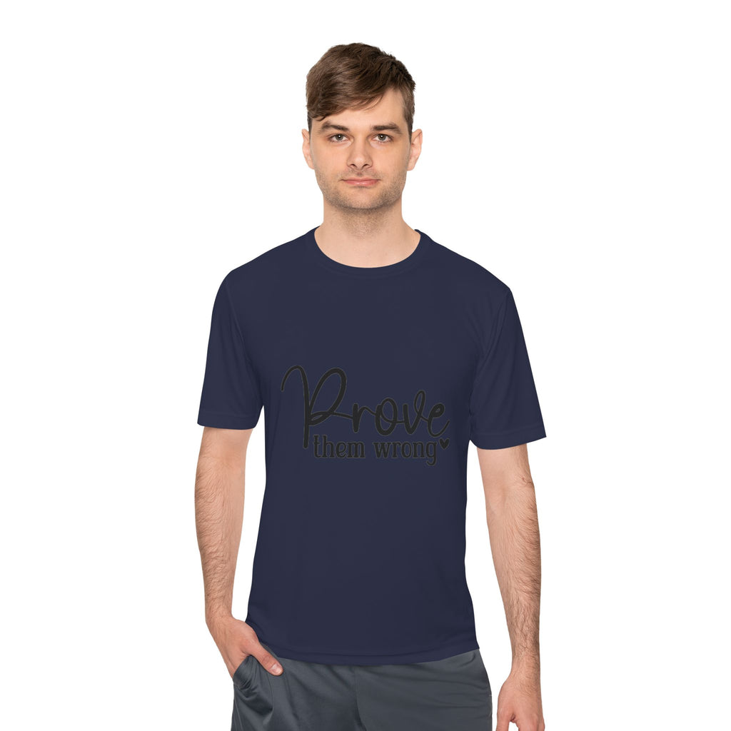 Moisture Wicking Tee - Prove them wrong, Inspirational Workout Shirt, Unisex Gym Top, Motivational Exercise T-Shirt, Fitness Apparel