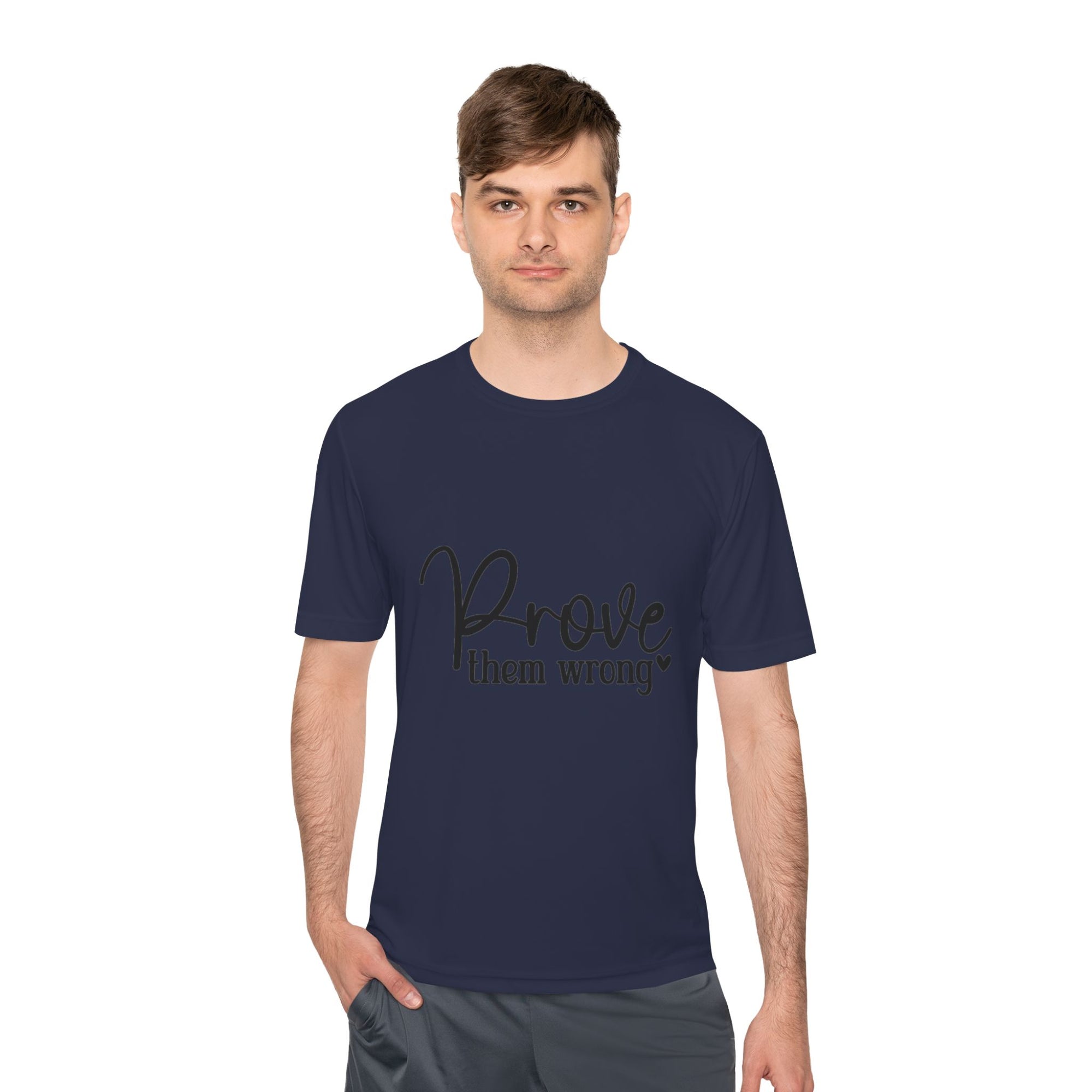 Moisture Wicking Tee - Prove them wrong, Inspirational Workout Shirt, Unisex Gym Top, Motivational Exercise T-Shirt, Fitness Apparel