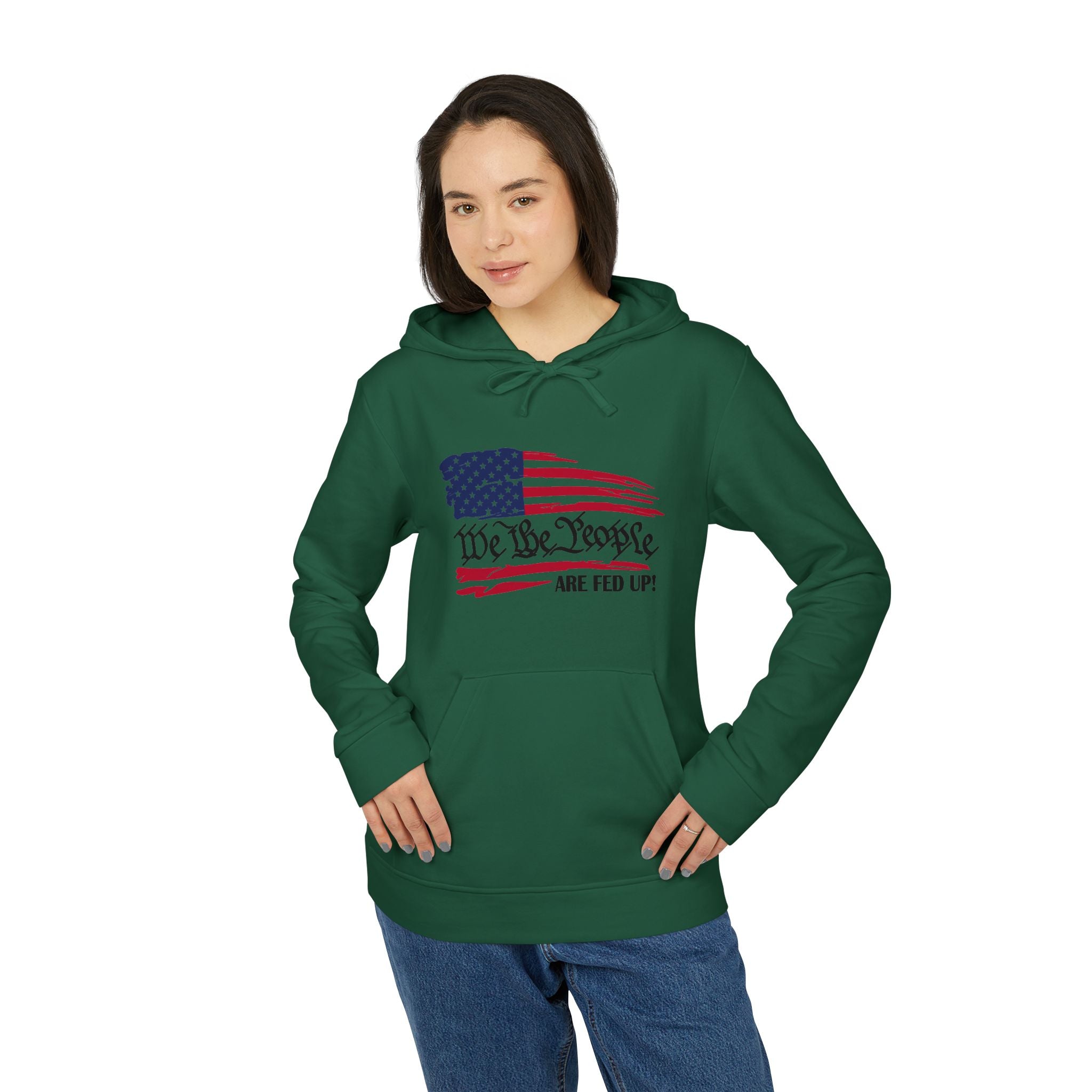 Fleece Hoodie - Bold Lines Design