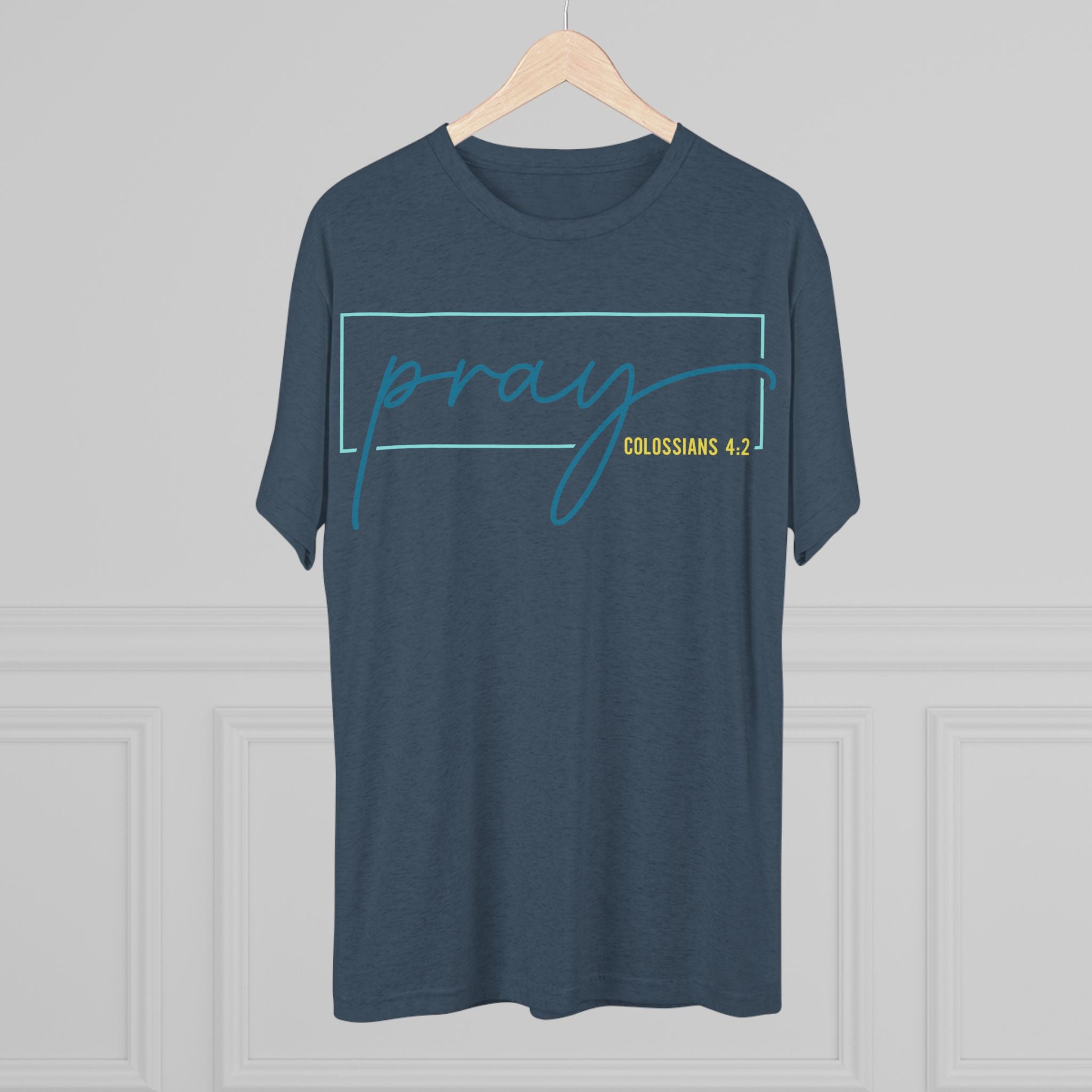 Inspirational Christian Tee - Pray Colossians 4:2, Faith T-Shirt, Religious Apparel, Motivational Gift, Unisex Crew Neck