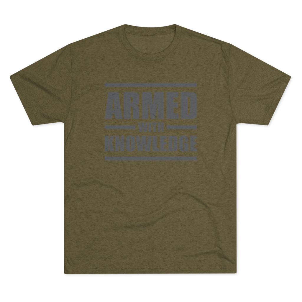 Knowledge Seeker Tri-Blend Tee - Armed with Knowledge