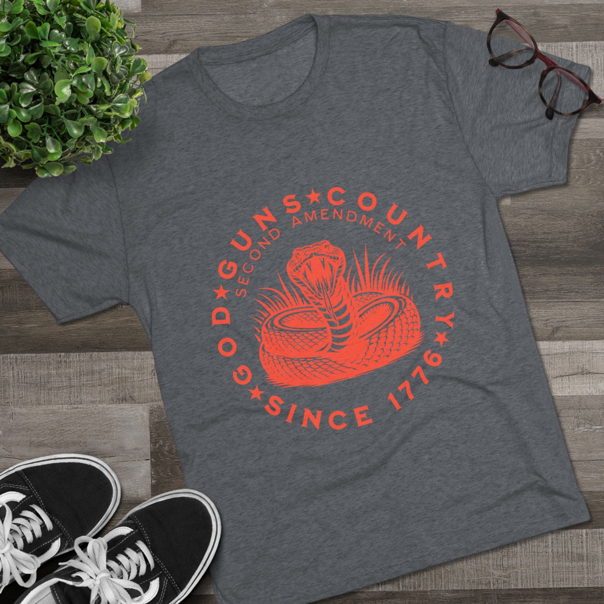 Unisex Tri-Blend Crew Tee featuring Second Amendment Design | Casual Wear for Patriots, Gifts for Gun Enthusiasts, Independence Day [...]