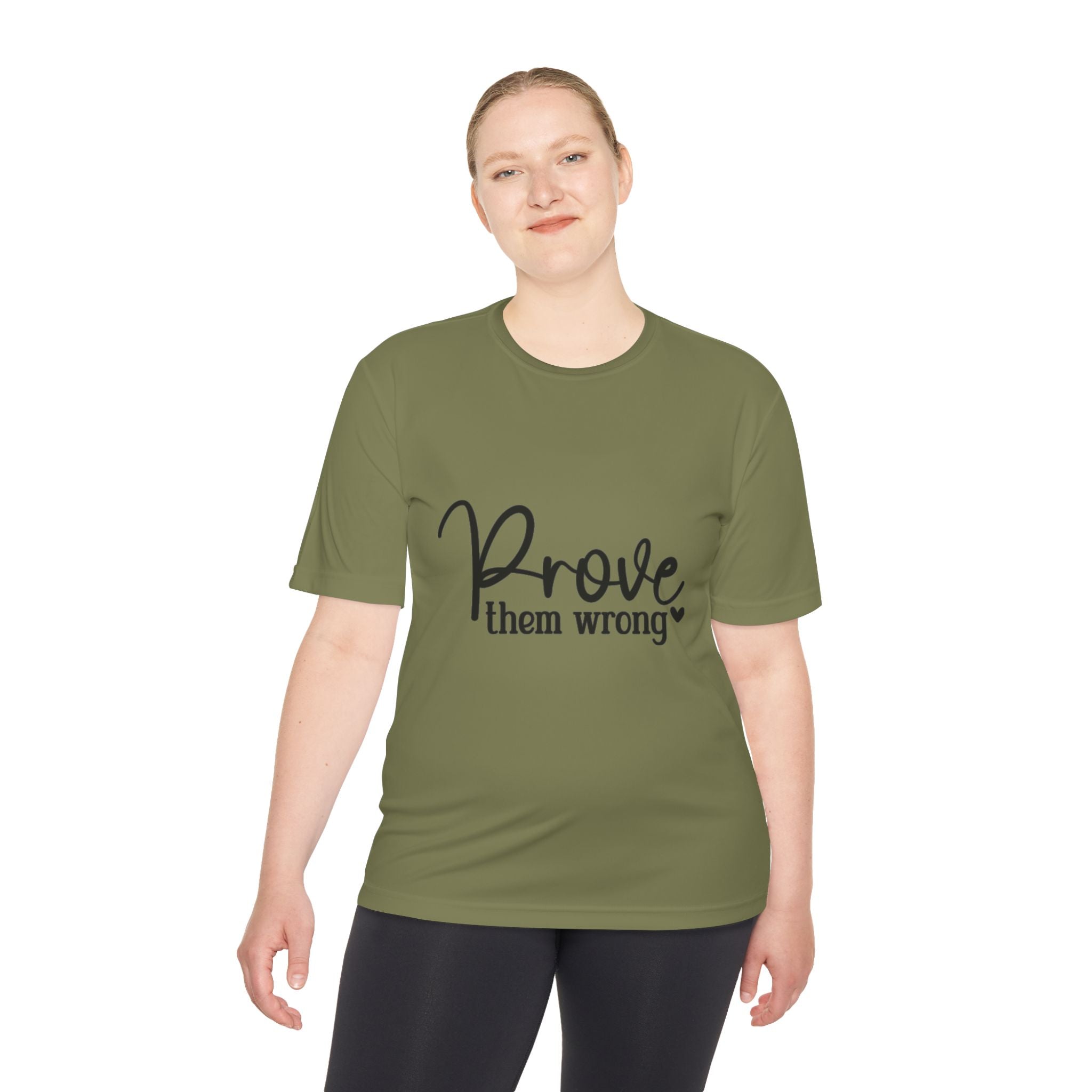 Moisture Wicking Tee - Prove them wrong, Inspirational Workout Shirt, Unisex Gym Top, Motivational Exercise T-Shirt, Fitness Apparel