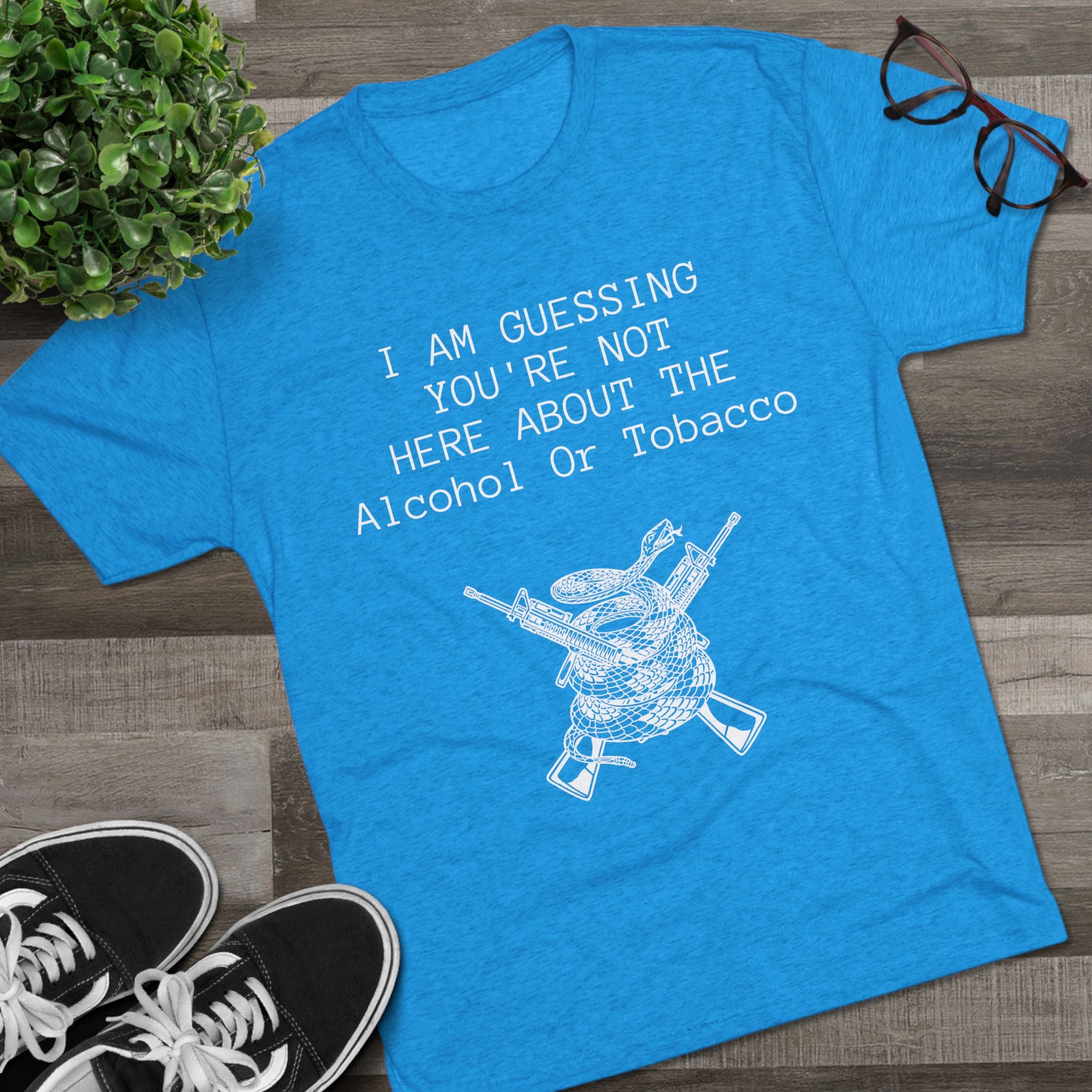 Tri-Blend Crew Tee - Alcohol or Tobacco Design