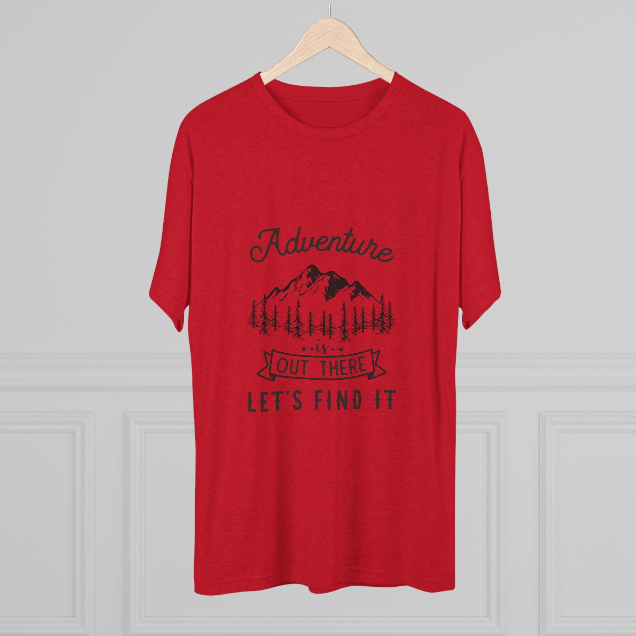 Camping Adventure Tri-Blend Tee - Out There Let's Find It