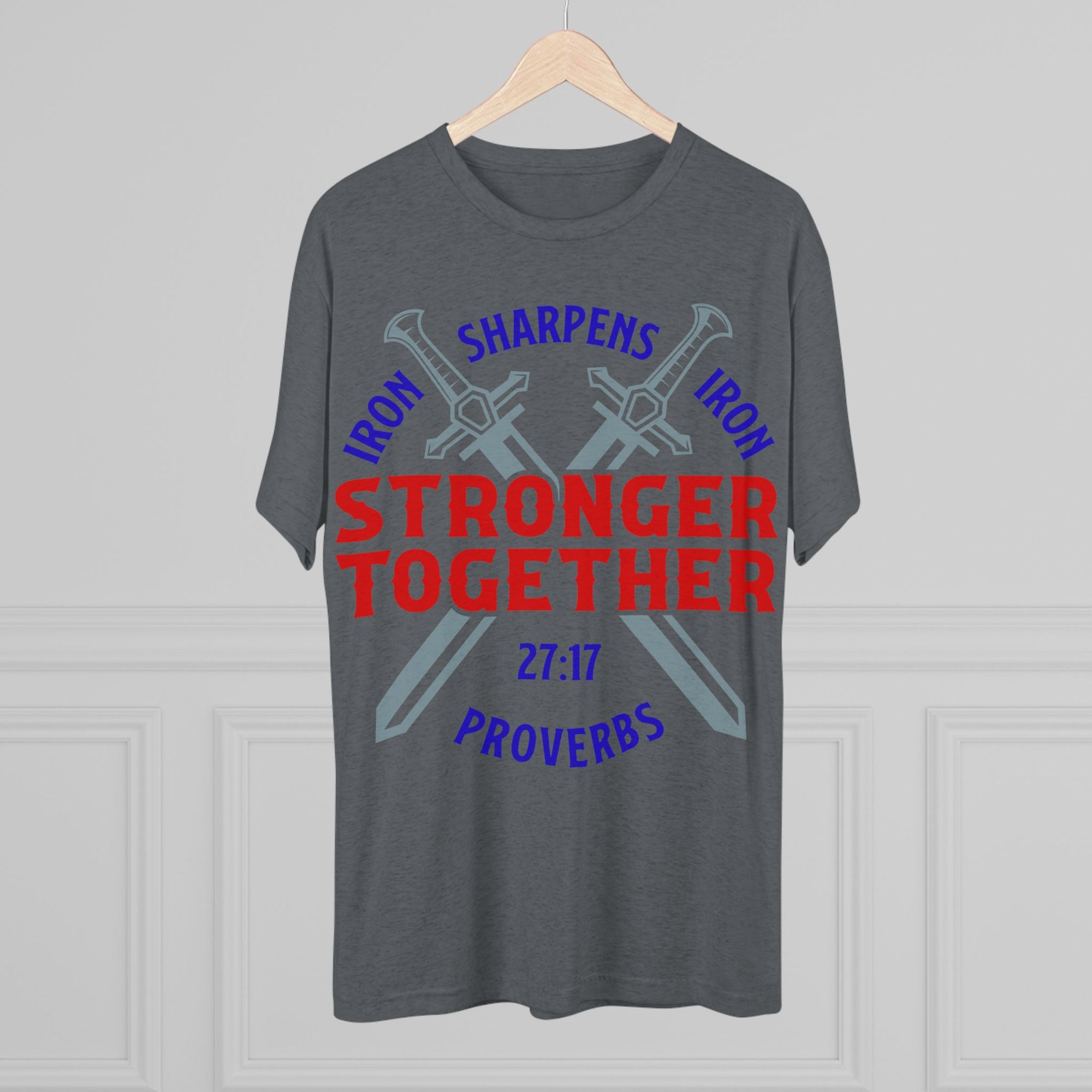 Unisex Tee - Iron Sharpens Iron Inspirational Quote Shirt