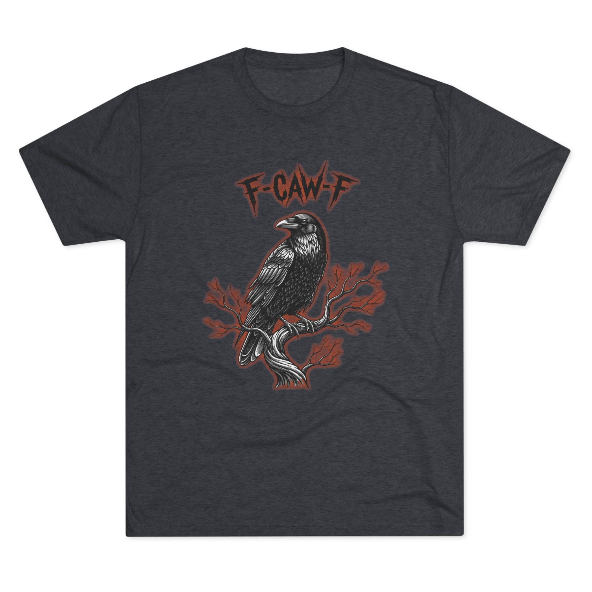 F-Caw-F Raven Unisex Crew Tee - Casual Vibe, Graphic Tee Gift, Halloween Apparel, Unisex T-Shirt, Streetwear Style