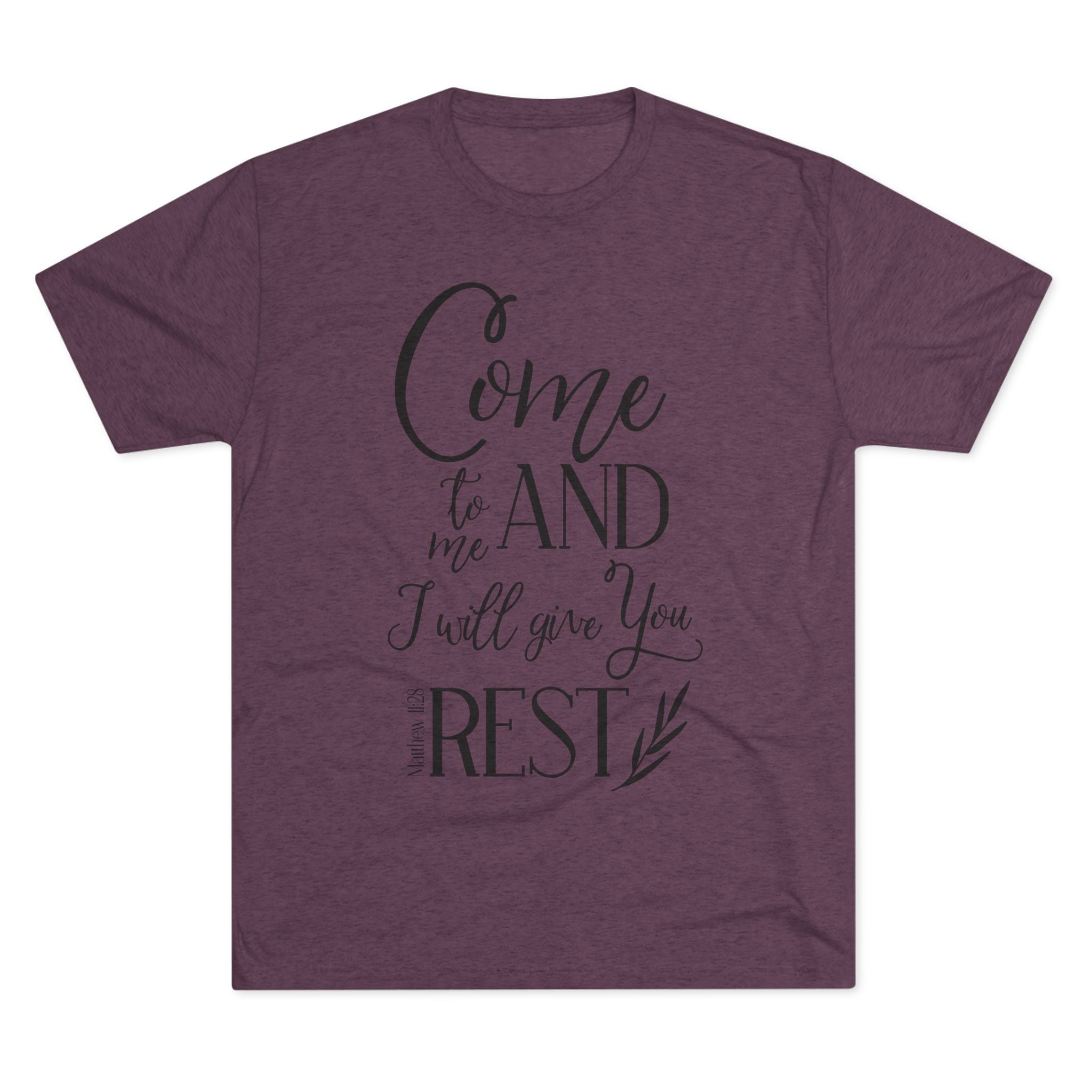Crew Tee - 'Come to me and I will give you rest' T-Shirt