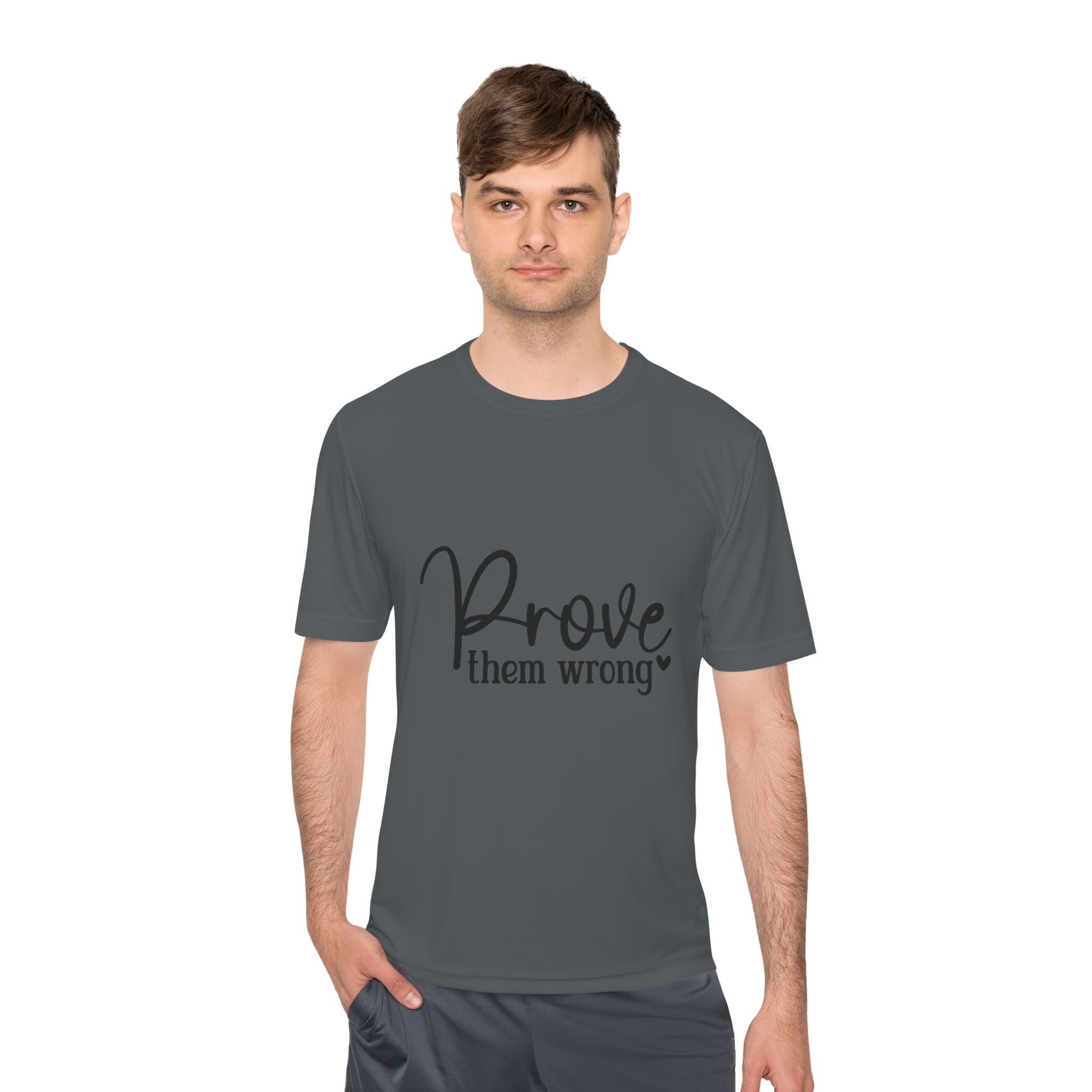 Moisture Wicking Tee - Prove them wrong, Inspirational Workout Shirt, Unisex Gym Top, Motivational Exercise T-Shirt, Fitness Apparel