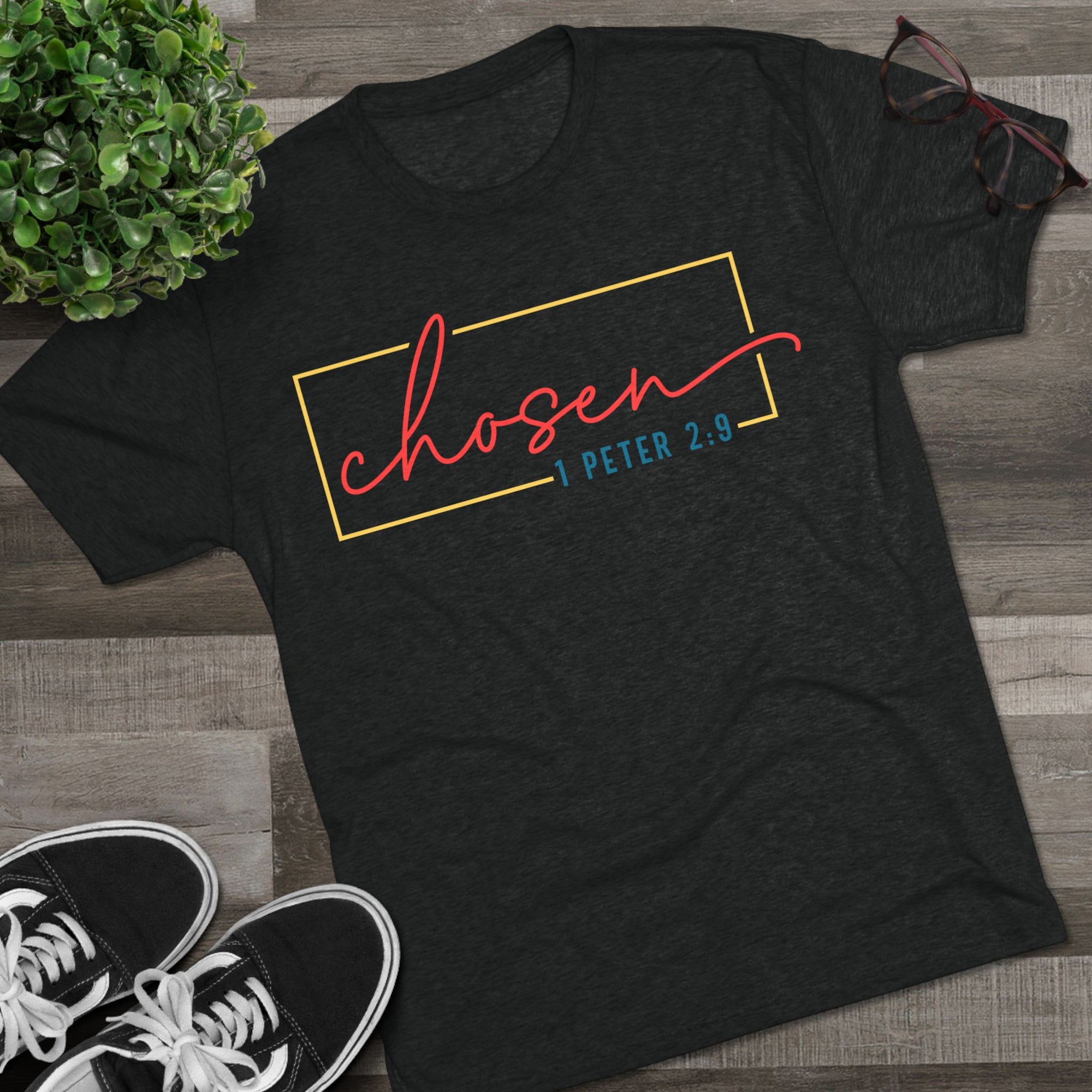 Faith-Inspired Unisex Tee, Chosen Comfort Shirt, Inspirational Crew T-Shirt, Casual Daily Wear, Gift for Believers