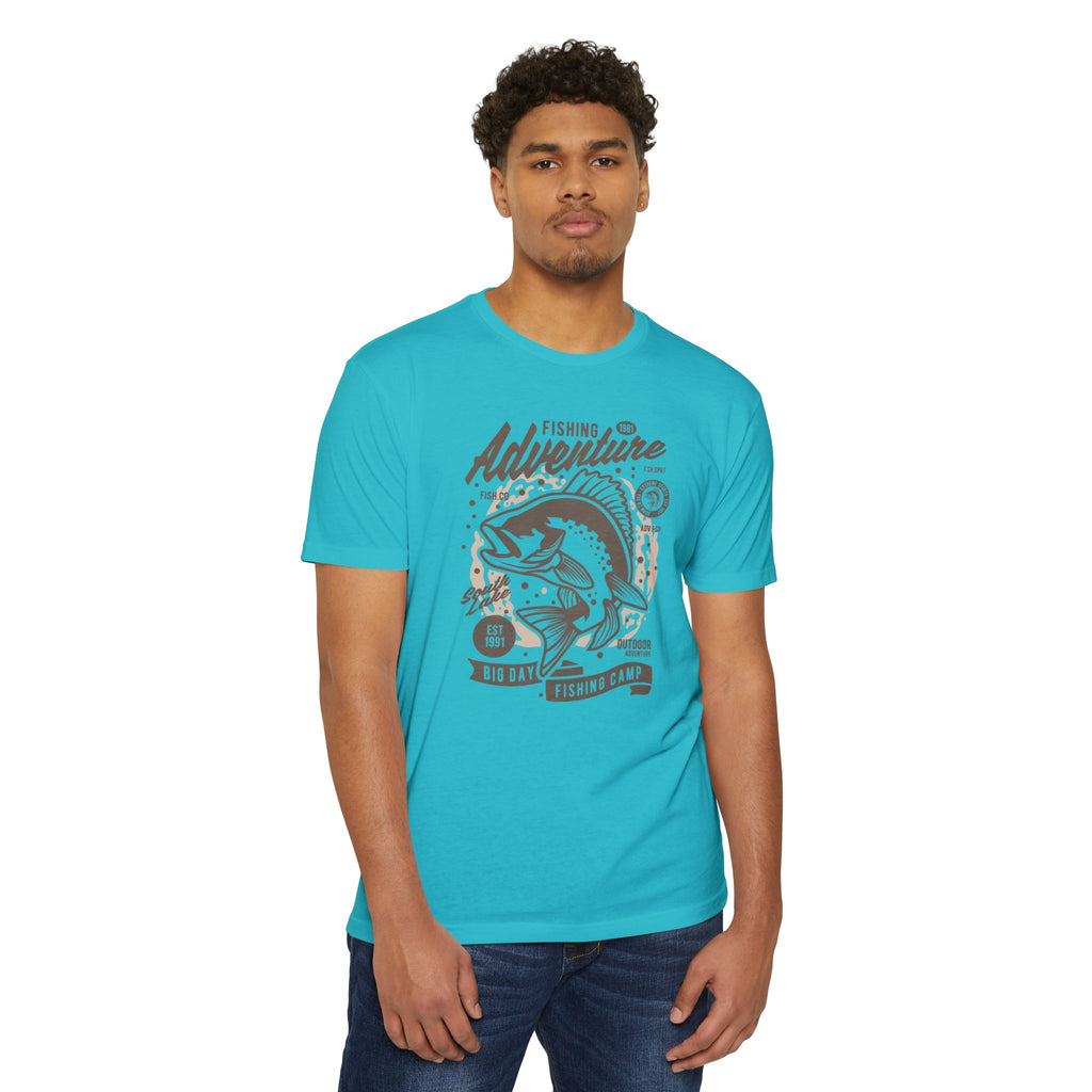 Fishing Adventure T-Shirt | Retro Fishing Tee, Outdoor Enthusiast Shirt, Father's Day Gift, Camp Apparel, Fishing Camp Style