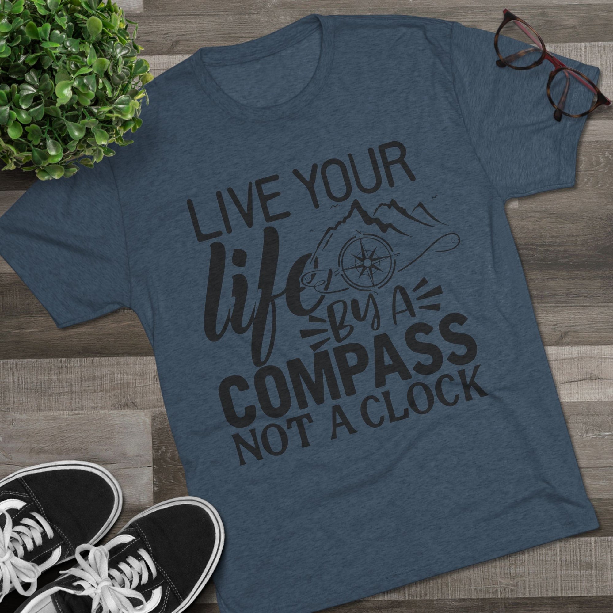 Adventures Await Tri-Blend Tee | Wanderlust Shirt, Travel Gift, Nature Lover Tee, Outdoor Adventure Shirt, Inspirational T-Shirt