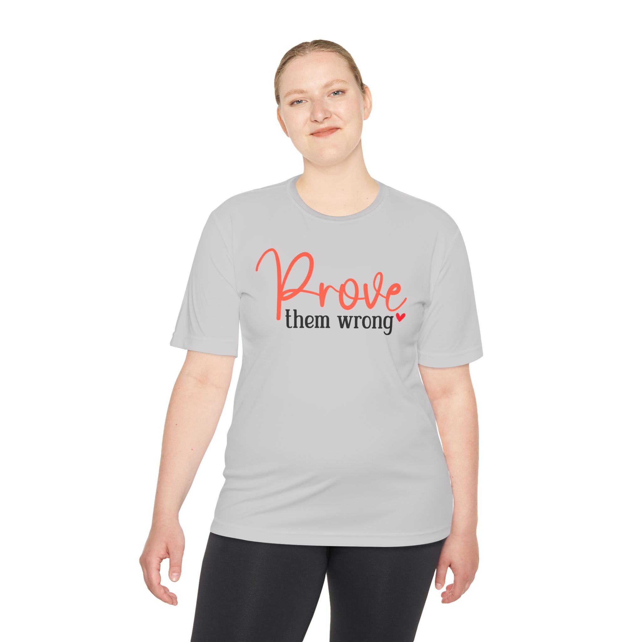 Moisture Wicking Tee - Prove them wrong, Inspirational Workout Shirt, Unisex Gym Top, Motivational Exercise T-Shirt, Fitness Apparel