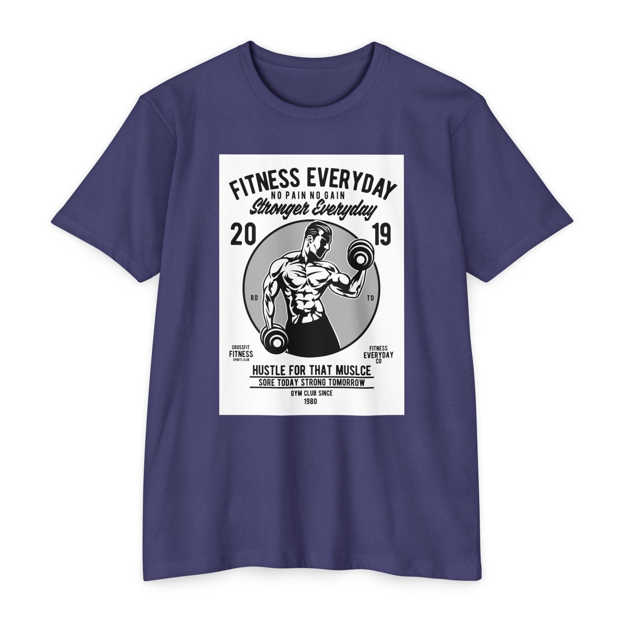 Fitness Everyday Unisex CVC Jersey T-shirt | Gym Shirt, Workout Tee, Fitness Apparel, Motivational Shirt, Gift for Him/Her