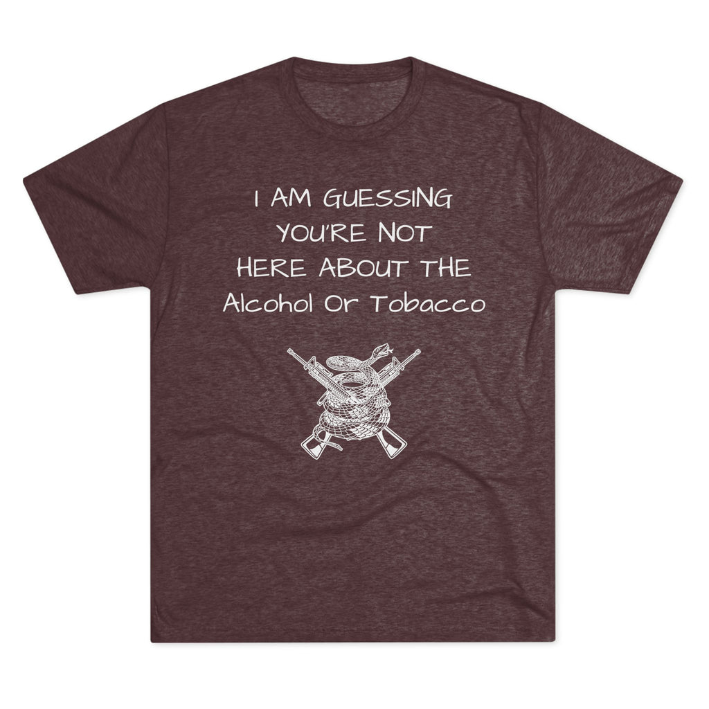 Tri-Blend Crew Tee - Alcohol or Tobacco Design