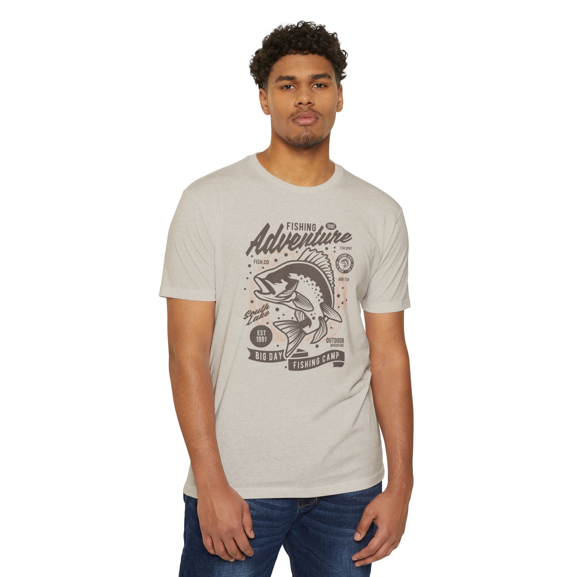 Fishing Adventure T-Shirt | Retro Fishing Tee, Outdoor Enthusiast Shirt, Father's Day Gift, Camp Apparel, Fishing Camp Style
