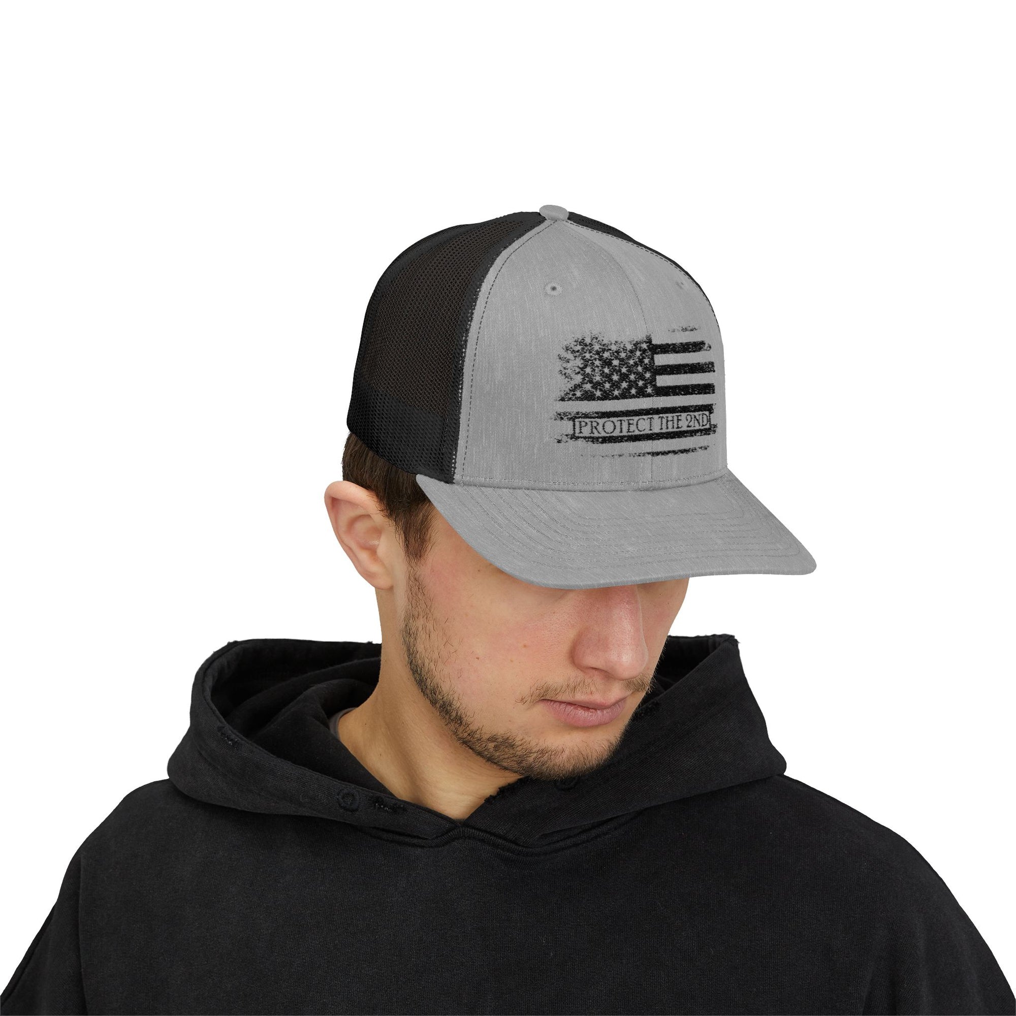 Snapback Cap American Flag Protect the 2nd