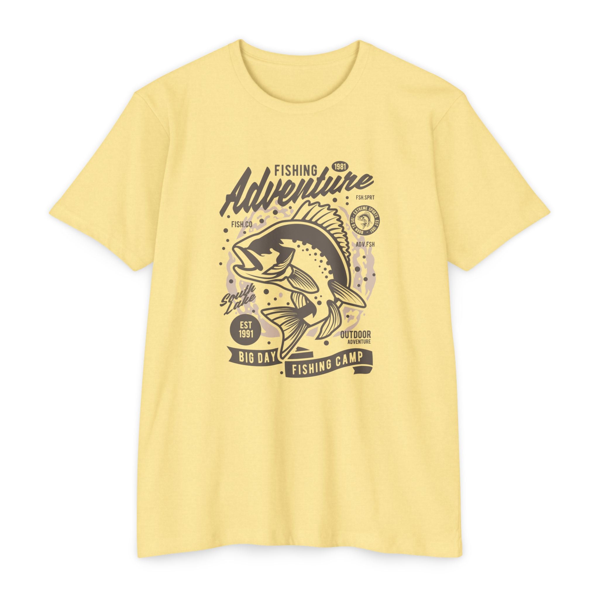 Fishing Adventure T-Shirt | Retro Fishing Tee, Outdoor Enthusiast Shirt, Father's Day Gift, Camp Apparel, Fishing Camp Style