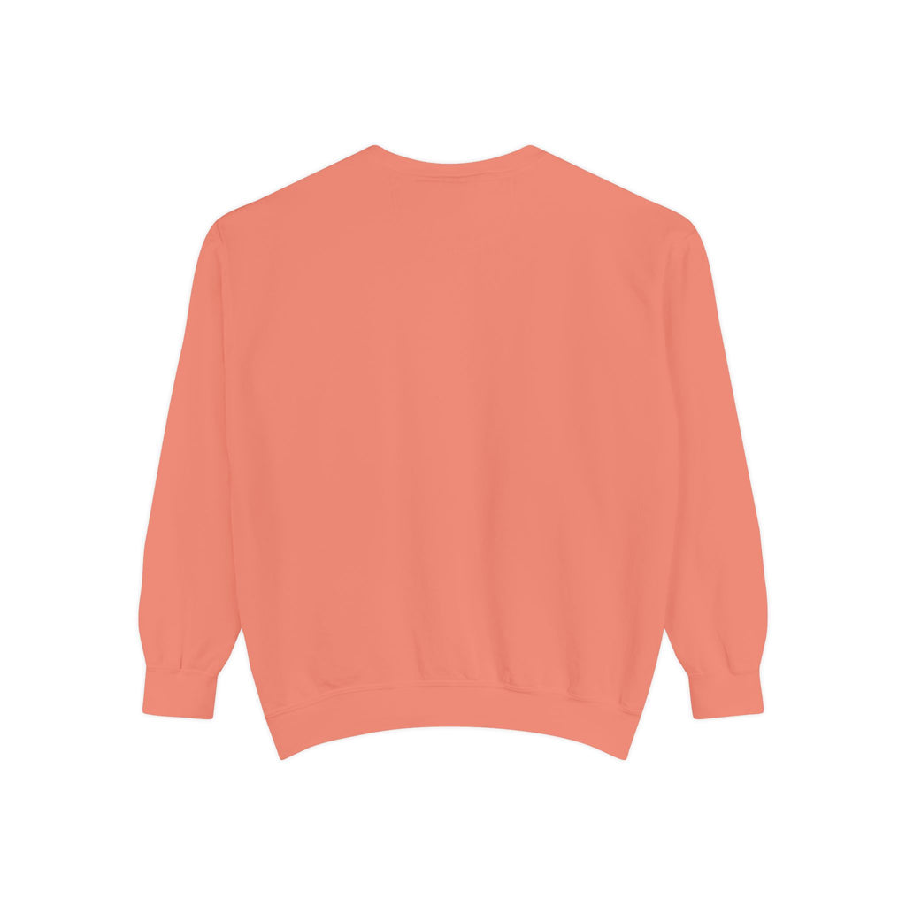 Halloween-Themed Garment-Dyed Unisex Sweatshirt, Cozy Fall Fashion, Cute Pet Designs, Perfect for Halloween Parties, Gift Idea