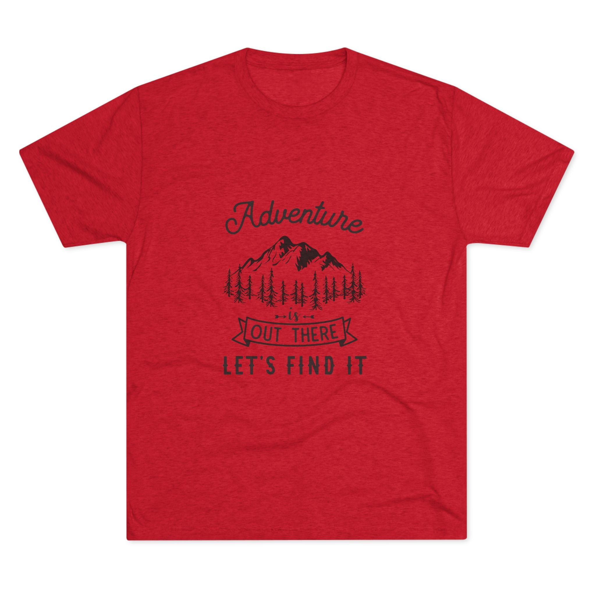 Camping Adventure Tri-Blend Tee - Out There Let's Find It