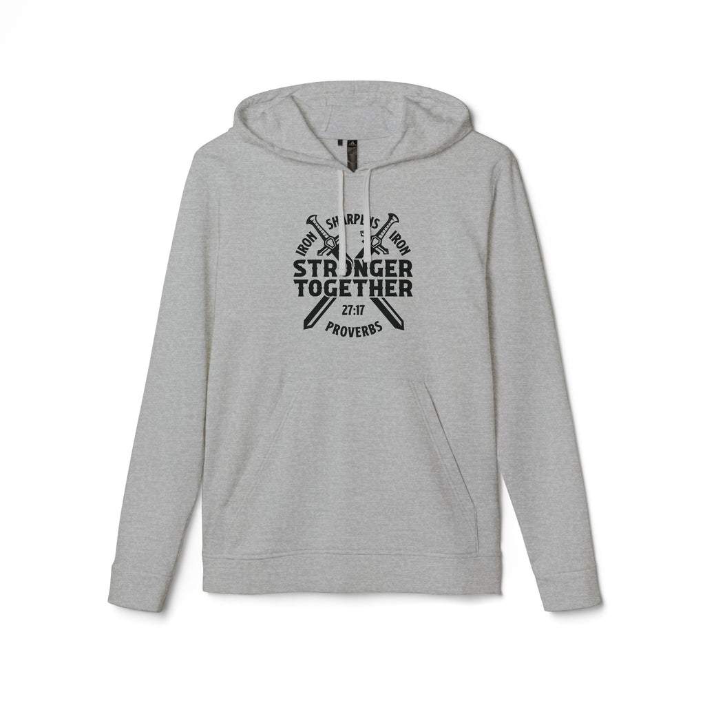 Iron Sharpens Iron Hoodie, Unisex Fleece Pullover, Motivational Sweatshirt, Inspirational Jumper, Workout Clothing, Fitness Apparel