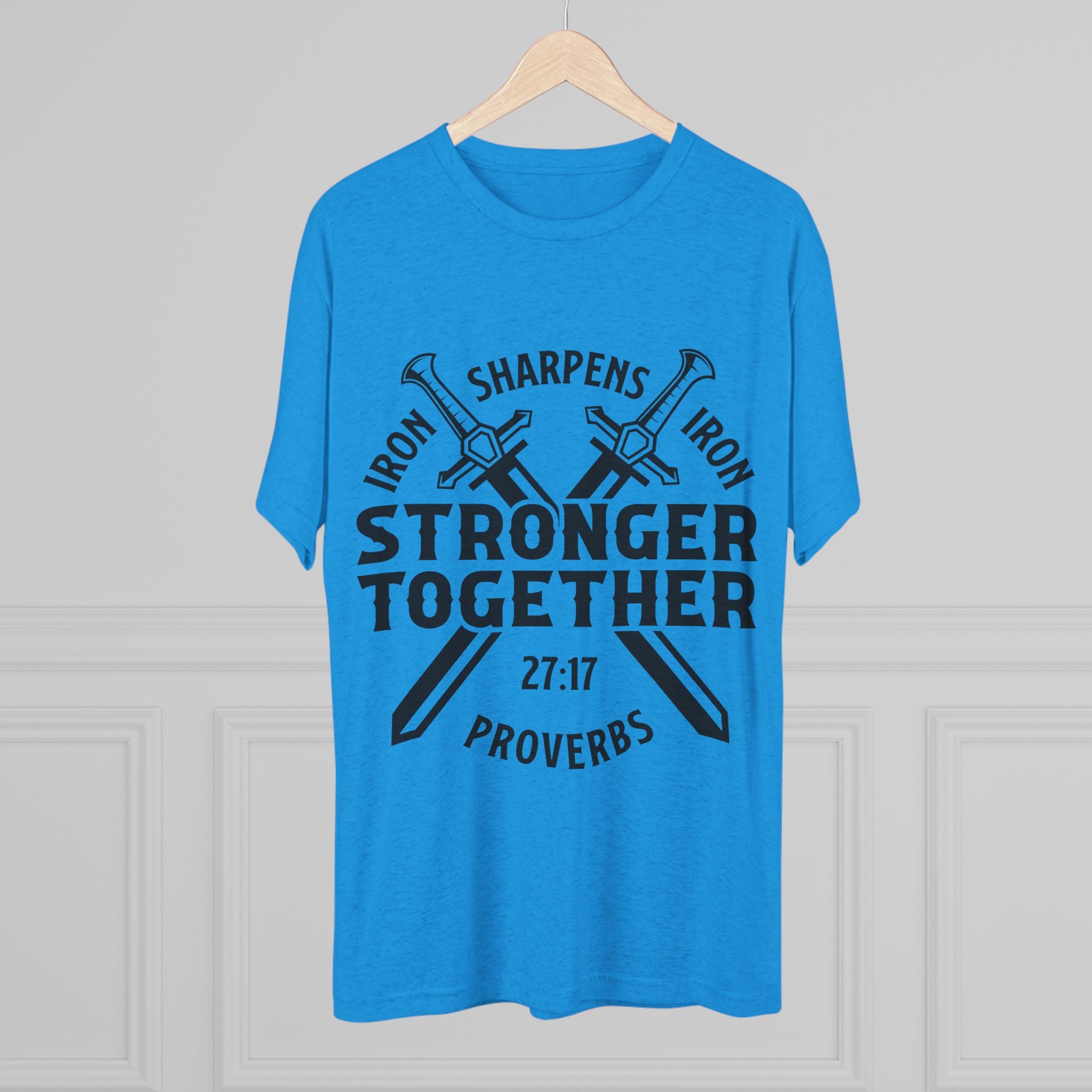 Unisex Tee - Iron Sharpens Iron Inspirational Quote Shirt