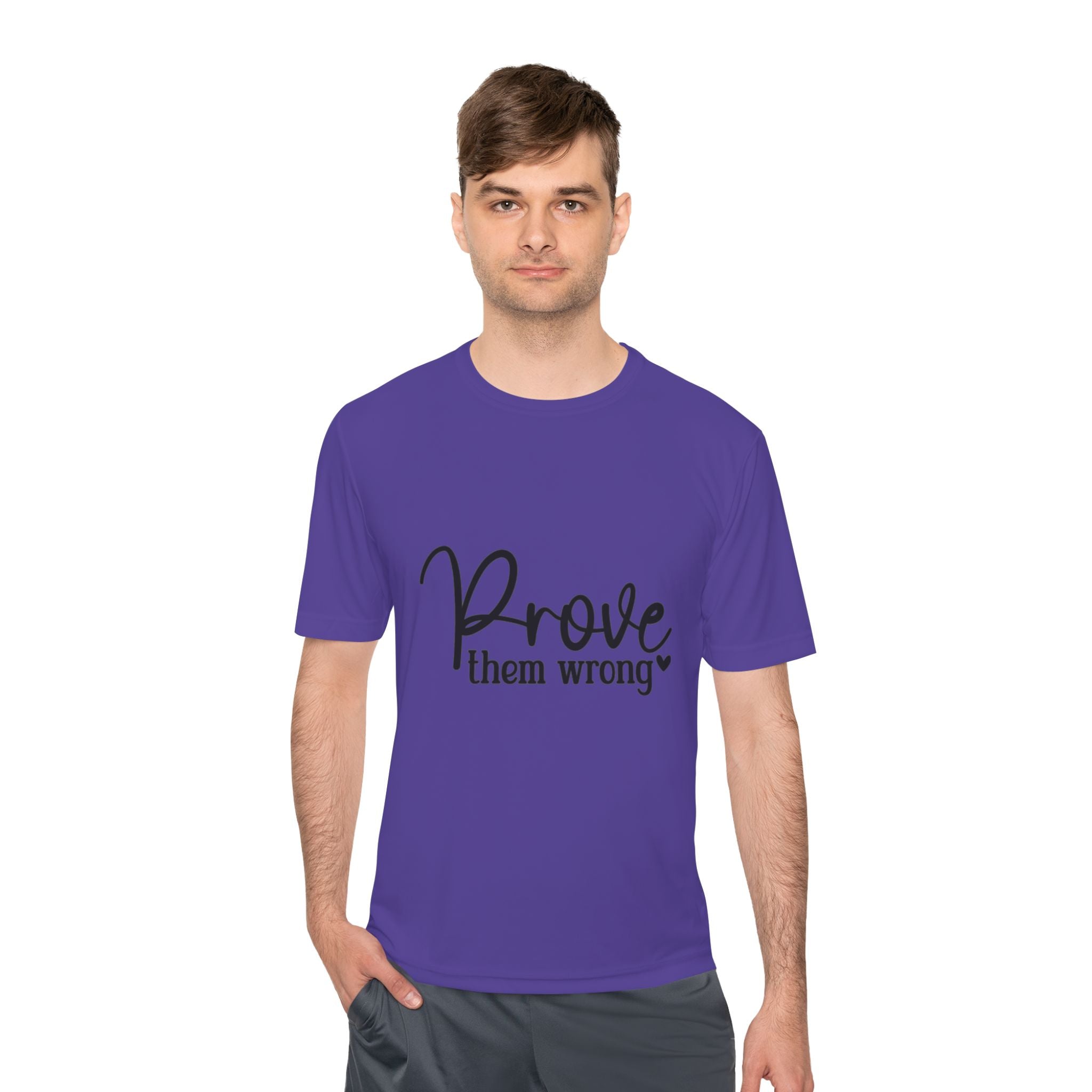 Moisture Wicking Tee - Prove them wrong, Inspirational Workout Shirt, Unisex Gym Top, Motivational Exercise T-Shirt, Fitness Apparel