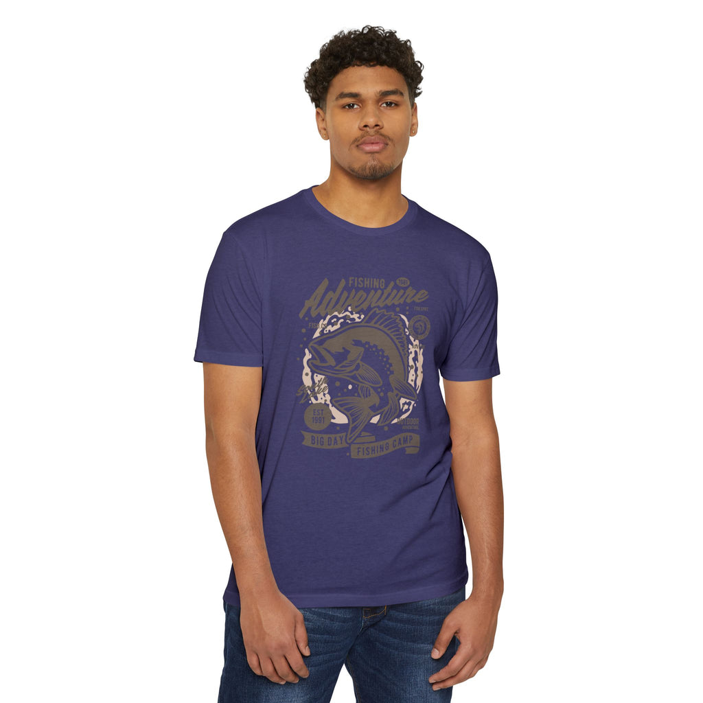 Fishing Adventure T-Shirt | Retro Fishing Tee, Outdoor Enthusiast Shirt, Father's Day Gift, Camp Apparel, Fishing Camp Style