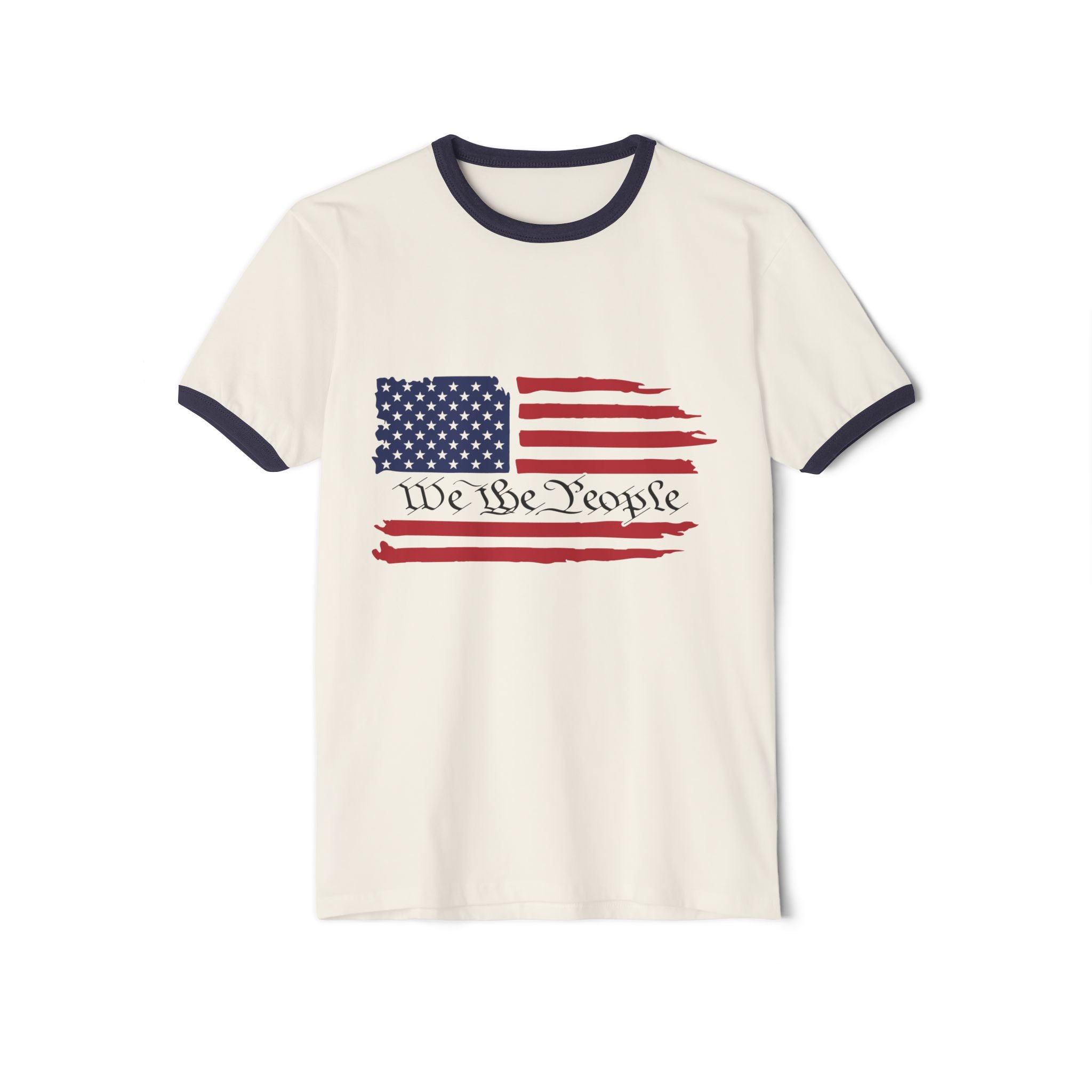 American Flag Ringer T-Shirt