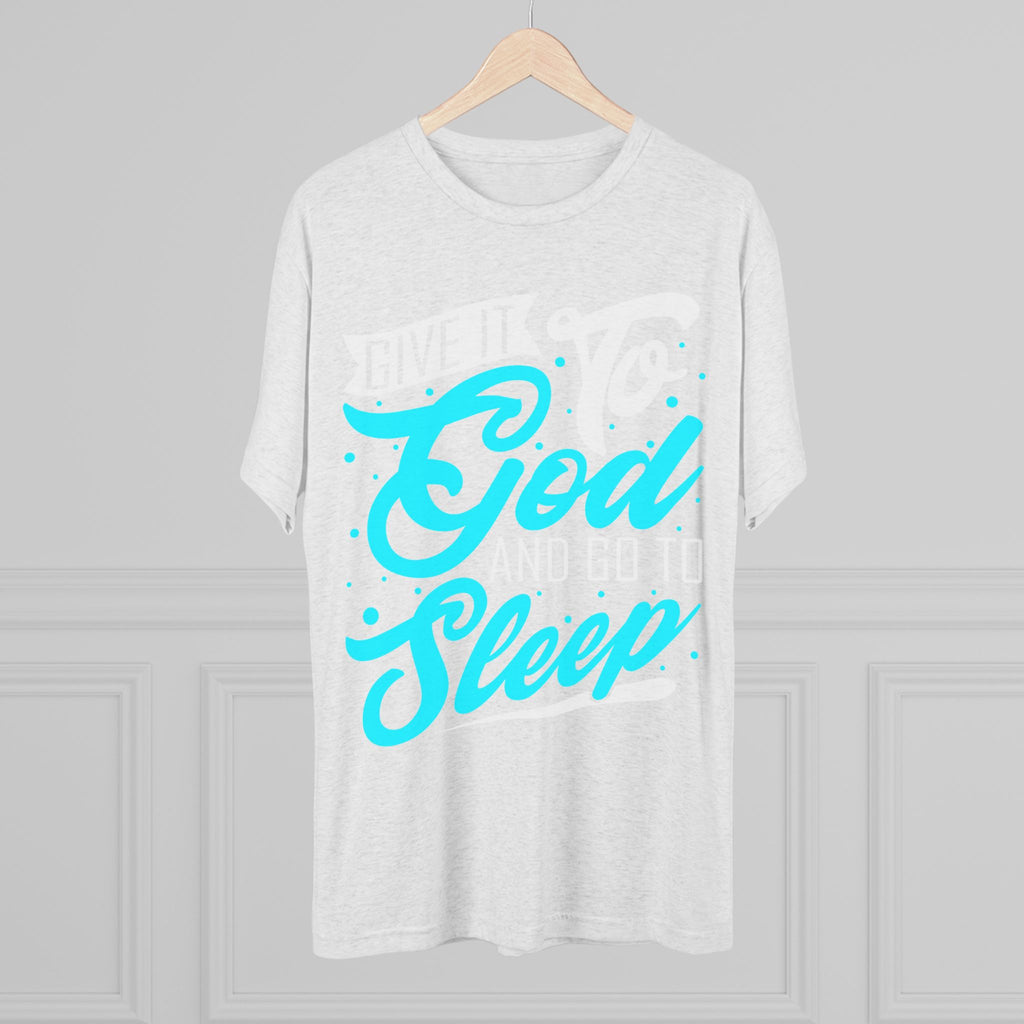 God Sleep Unisex Tri-Blend Crew Tee, Relaxation Shirt, Gift for Sleep Lovers, Comfortable Casual Wear, Perfect for Everyday