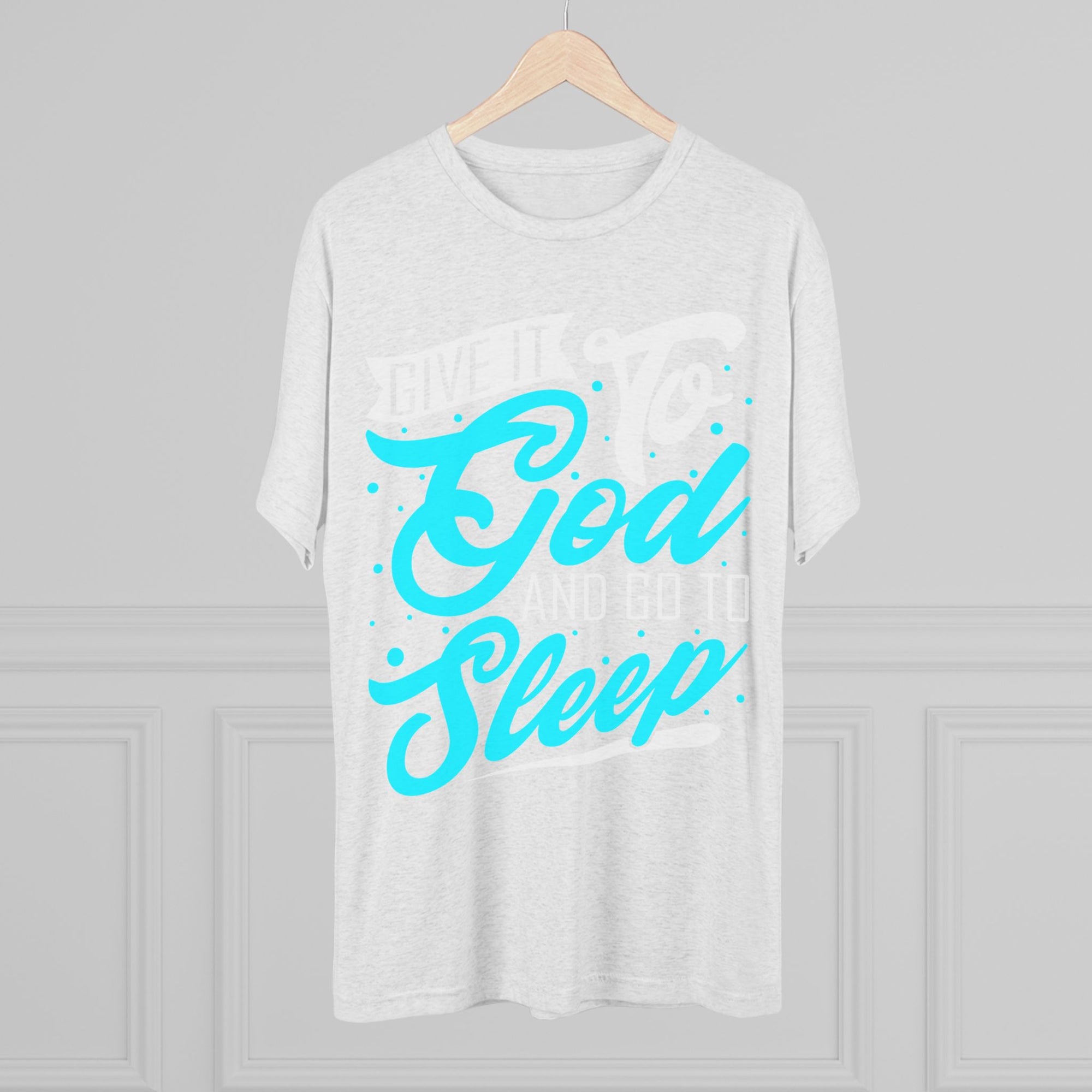 God Sleep Unisex Tri-Blend Crew Tee, Relaxation Shirt, Gift for Sleep Lovers, Comfortable Casual Wear, Perfect for Everyday