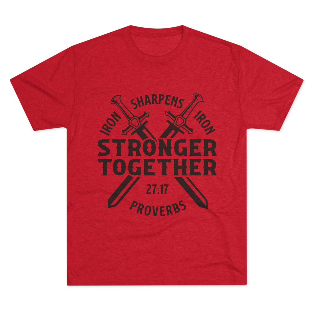 Unisex Tee - Iron Sharpens Iron Inspirational Quote Shirt