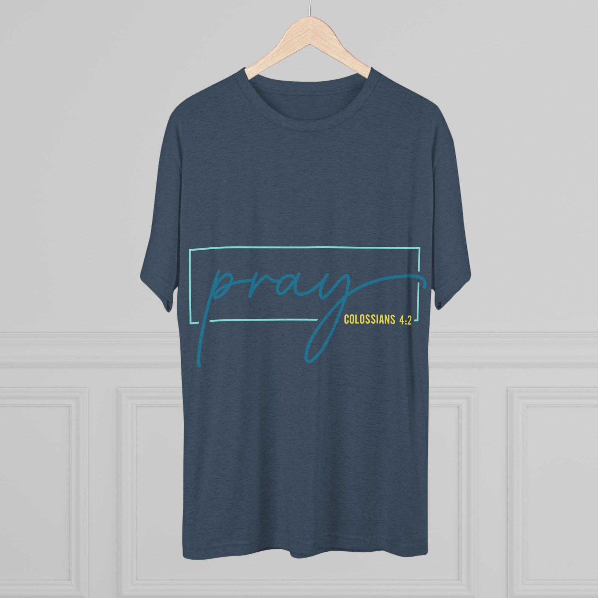 Inspirational Christian Tee - Pray Colossians 4:2, Faith T-Shirt, Religious Apparel, Motivational Gift, Unisex Crew Neck