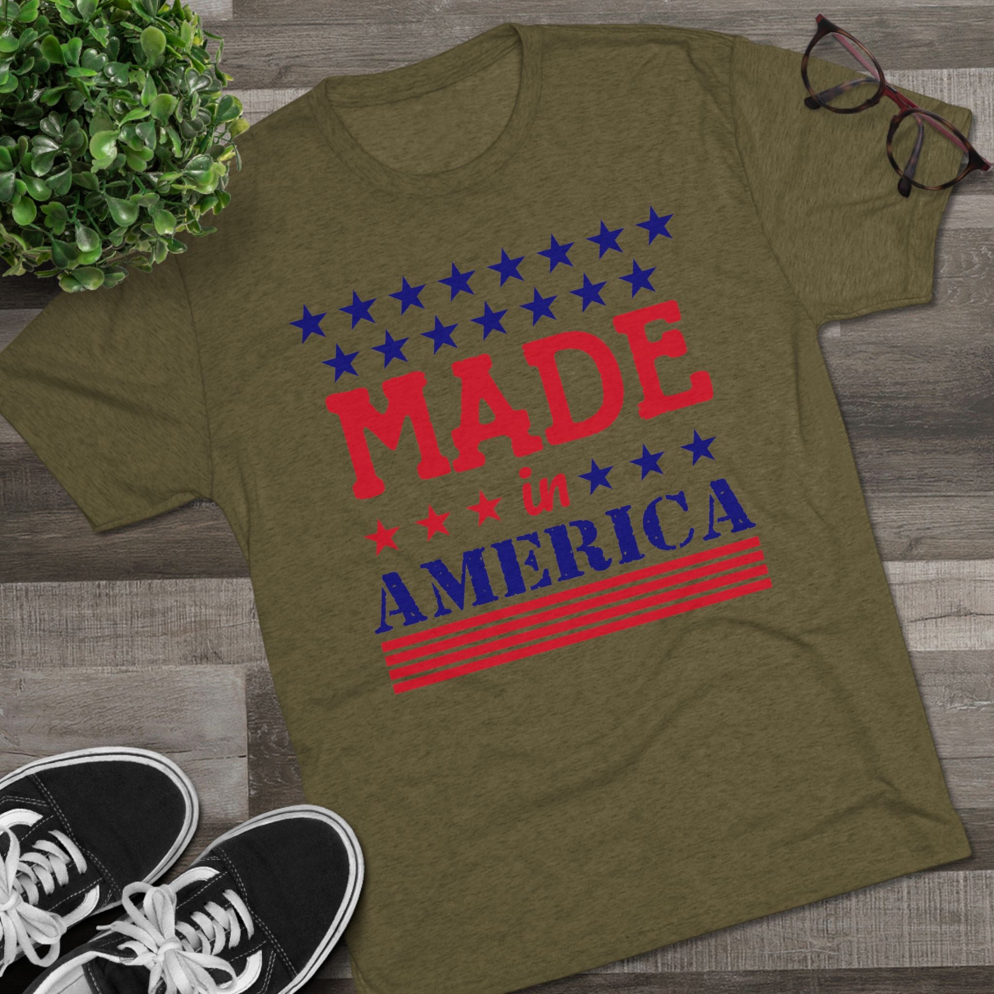 American Made Unisex Tri-Blend Tee