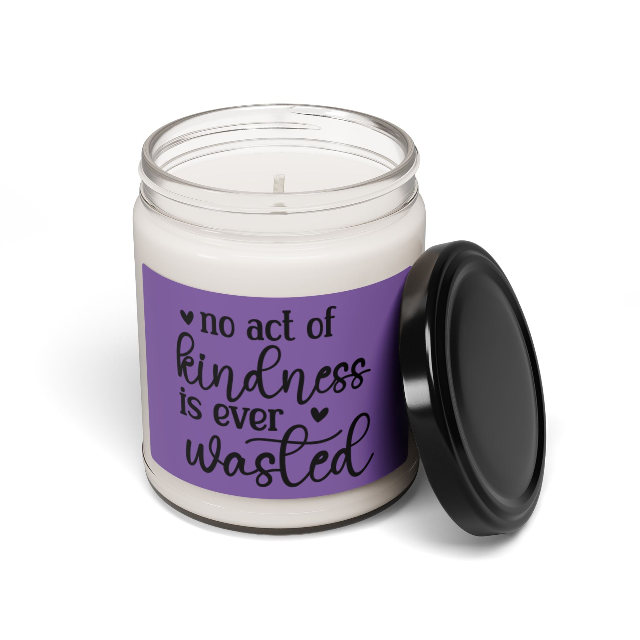 Candle: Kindness Quote Scented Soy Candle, 9oz